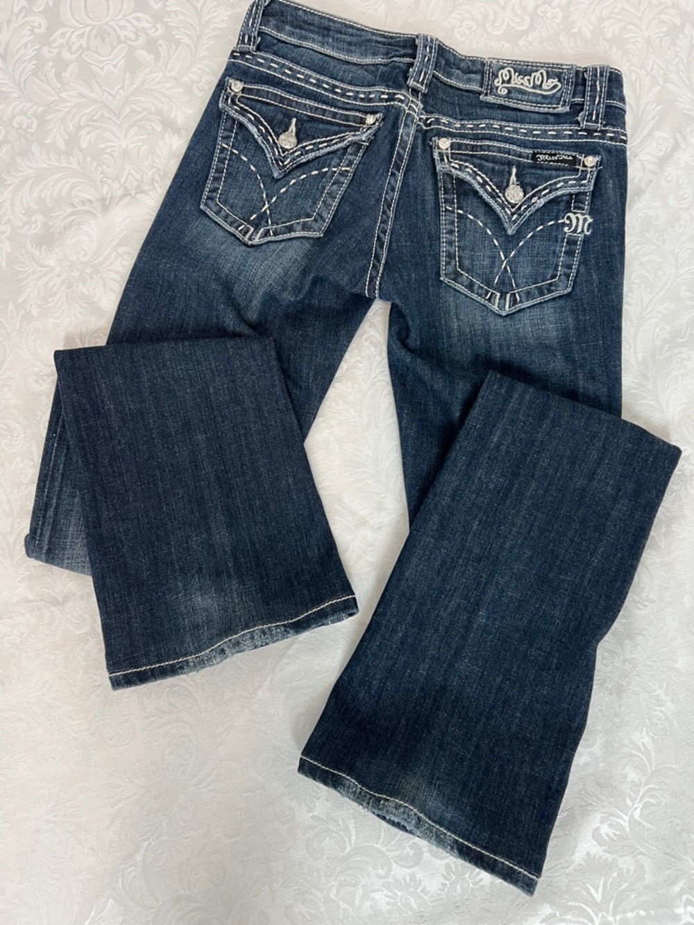 Miss Me Dark Wash Bootcut Jeans - Blue Sz 27